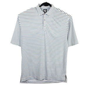 Footjoy Mens XL Stripe Golf Polo Polyester Spandex